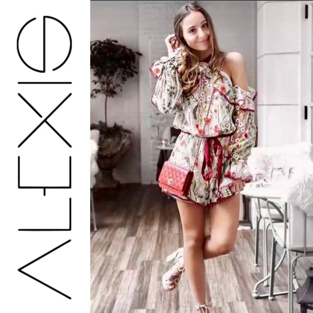 { Alexis } “Brenna” Floral Embellished Rom…